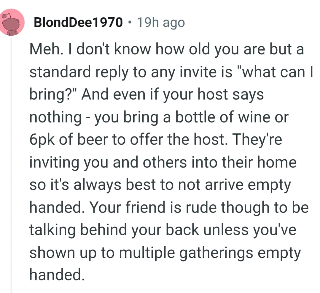 They are inviting OP and others into their home