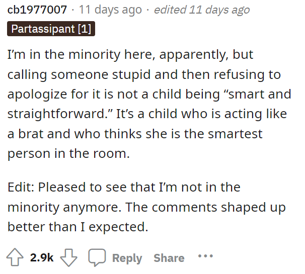 We don't really think that this comment makes them in the minority here because it seems like everyone had some criticism.