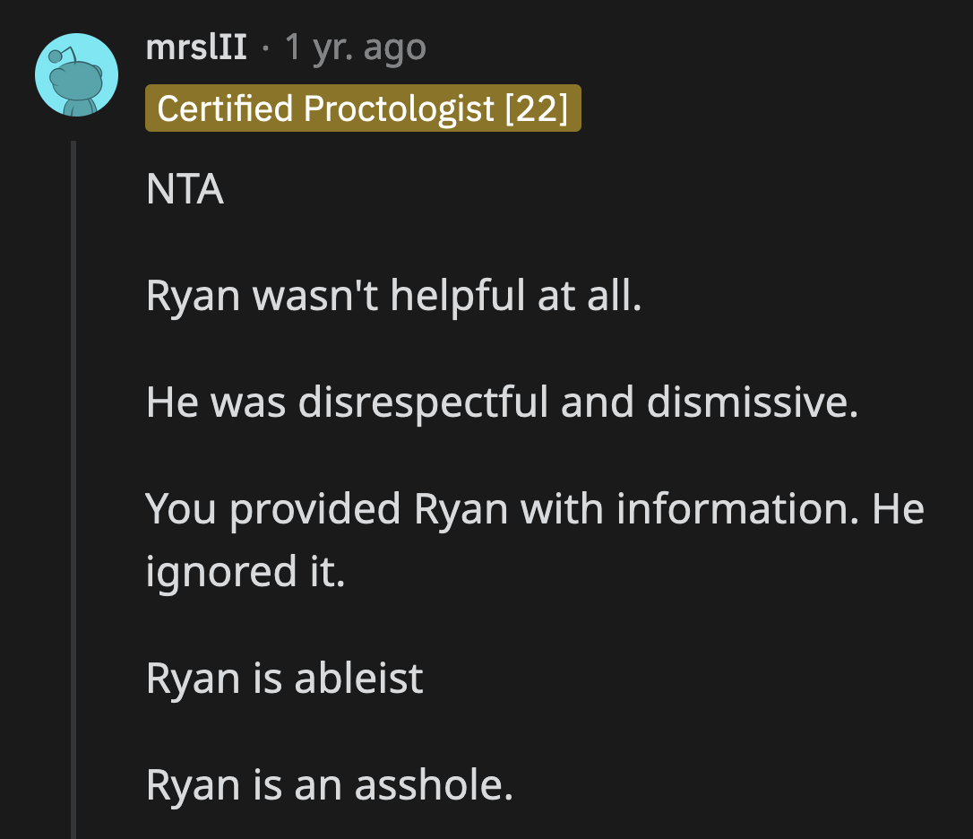 He was told how to behave around Lily, but he ignored what OP said anyway.