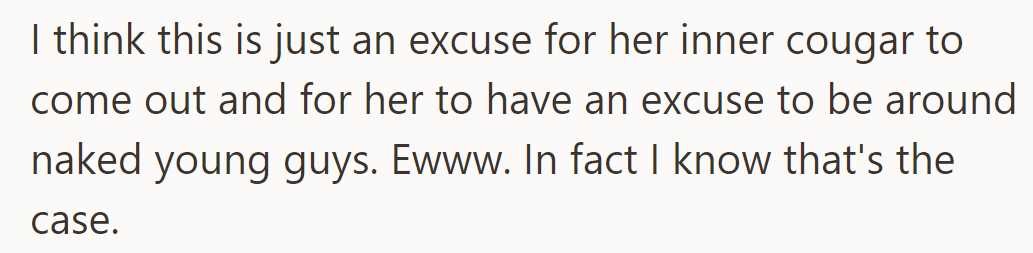 Joan’s signing up seems like an excuse to be around naked young men, not art.