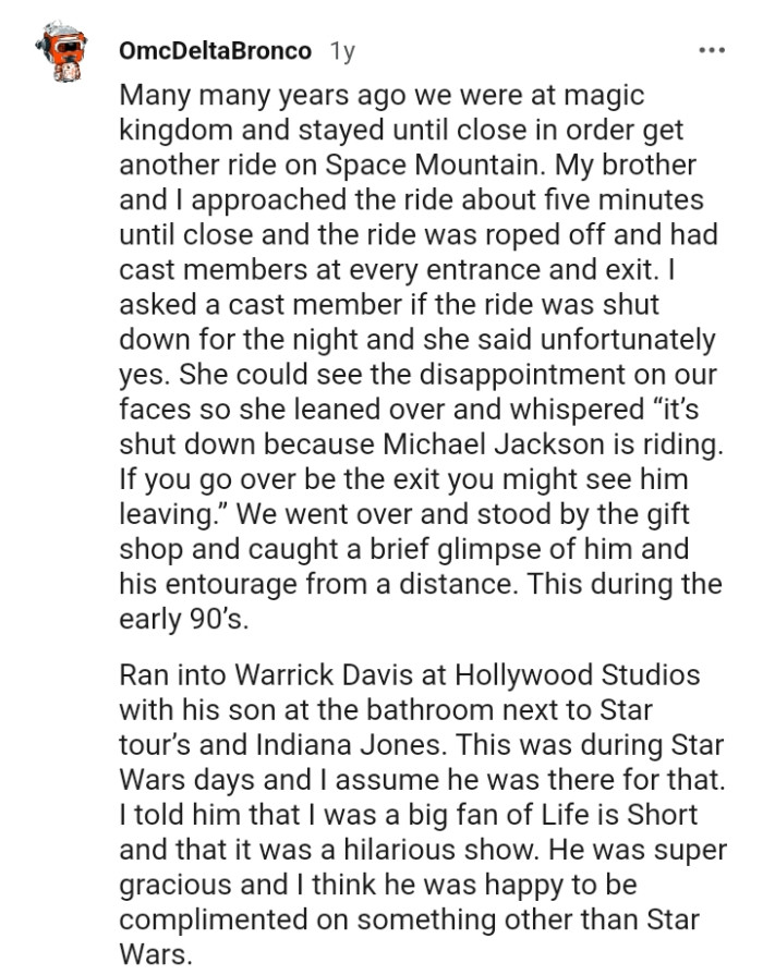 15. This Redditor says they met Michael Jackson and Warwick Davis