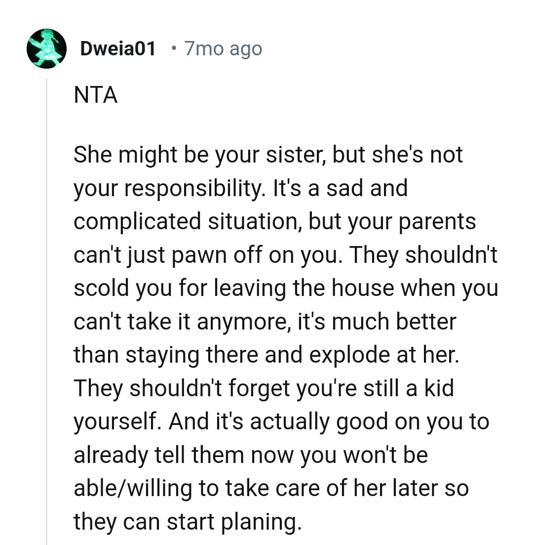 It's a sad and complicated situation