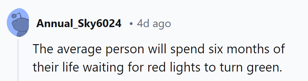 Life's traffic: where even the most patient drivers see green after a red intermission.
