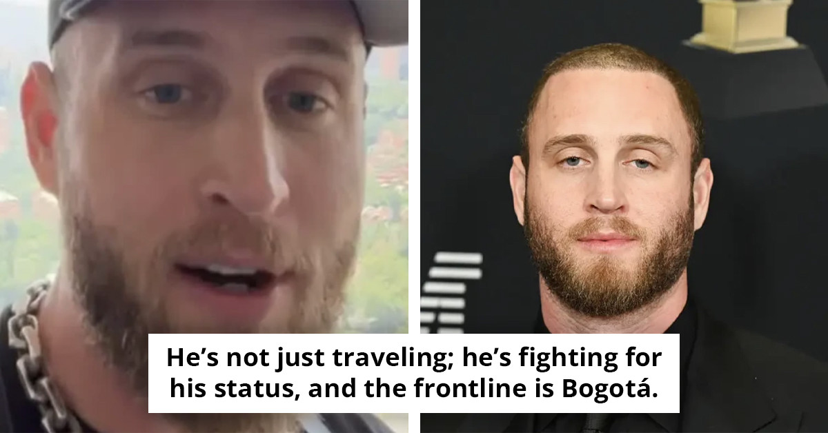 Tom Hanks' son pleads for assistance, stating he is stuck in Colombia without his American passport.