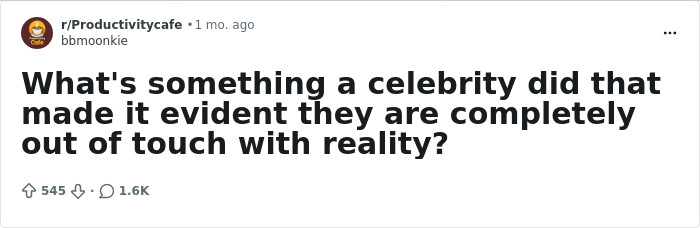 An online user sparked a discussion by asking