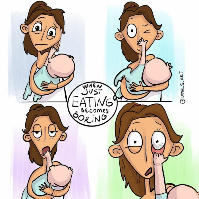 11. One of the things that babies do to their moms