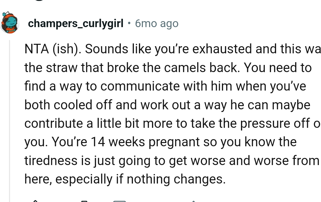 The OP should find a way to communicate