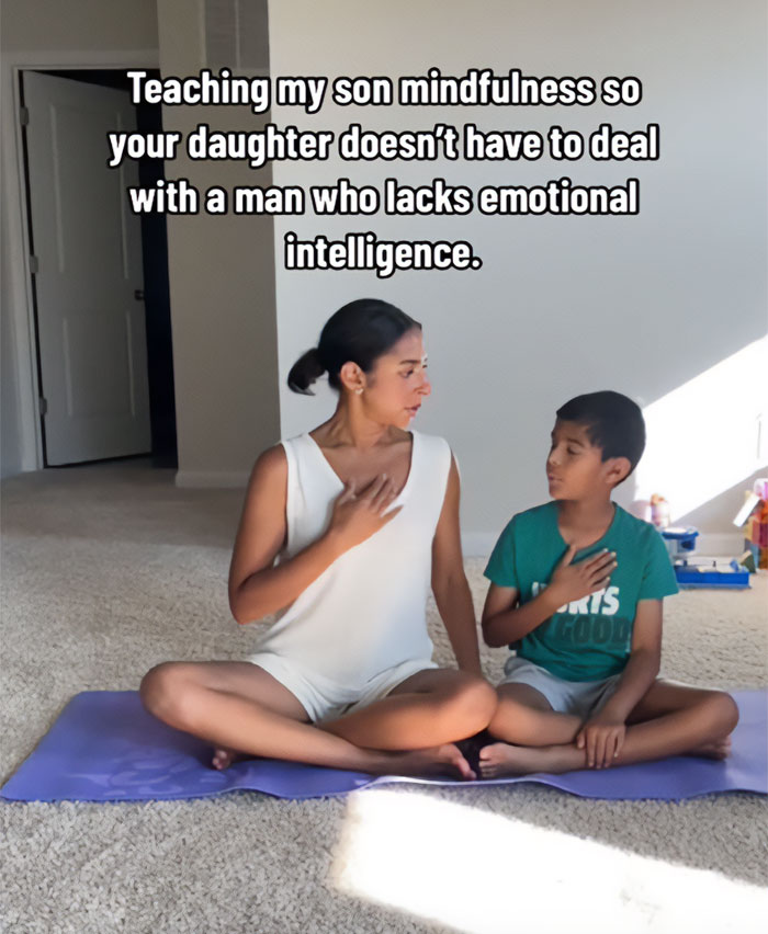 Teaching Her Son Mindfulness and Emotional Intelligence