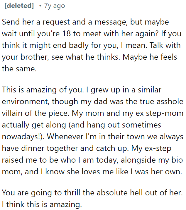 OP needs to consider contacting her with a message.