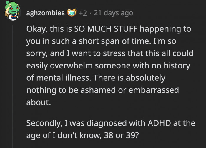There are a lot of things to unpack, and OP’s confusion about why her meds are not working can be linked to...