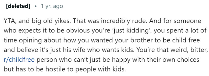 Maybe OP is just bitter