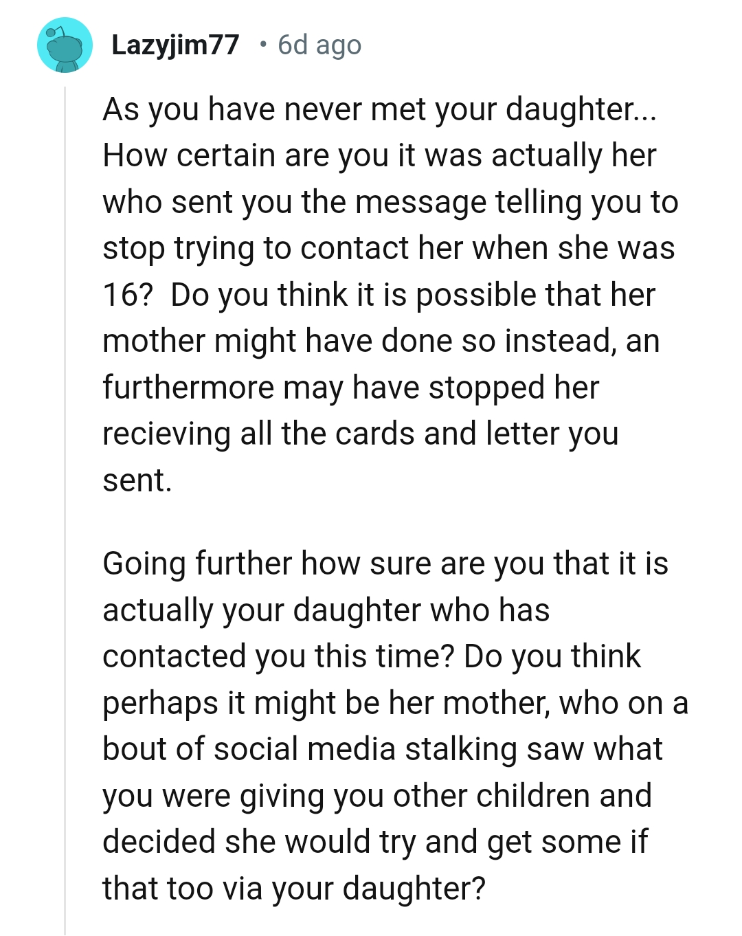 This Redditor Has a Lot of Questions