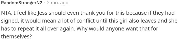 It's in everyone's best interest to avoid unnecessary conflict and strive for a harmonious living environment.