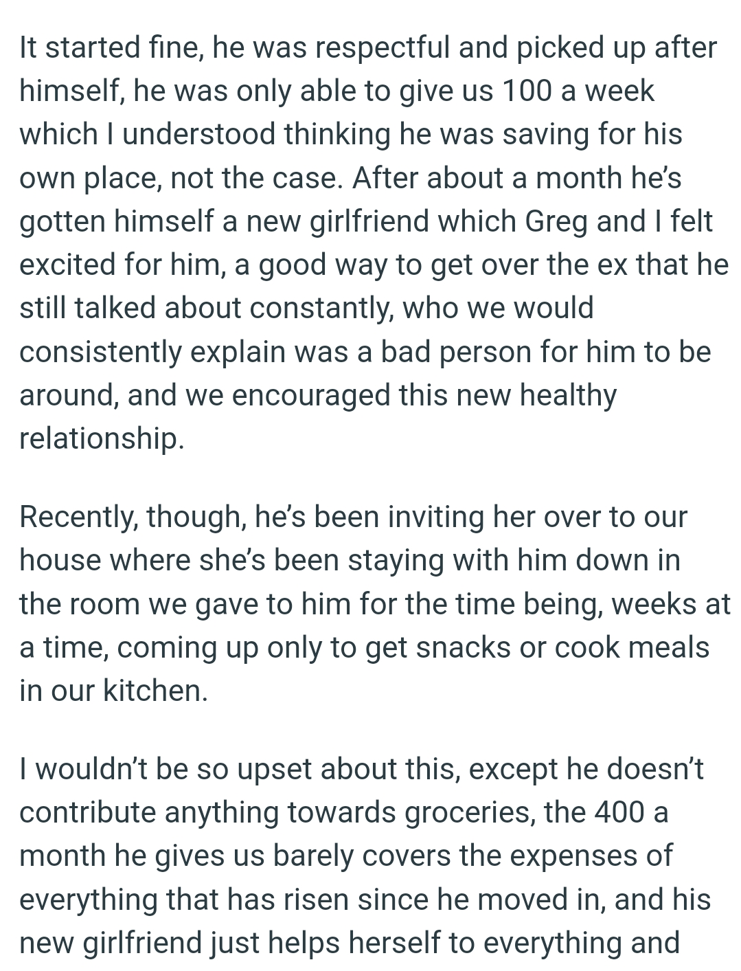 They would consistently explain that she was a bad person for him to be around