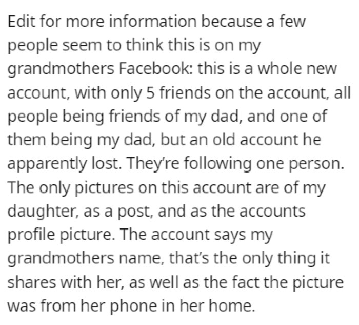 OP kept the people up to date with multiple edits as the situation evolved