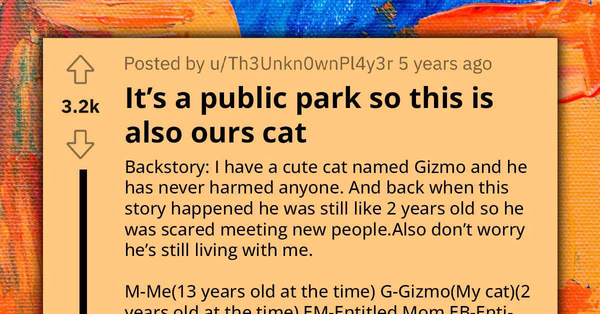 Entitled Mom And Child Violently Pet Teen's Cat And Try To Claim It As Their Own, Police Gets Involved