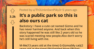 Entitled Mom And Child Violently Pet Teen's Cat And Try To Claim It As Their Own, Police Gets Involved