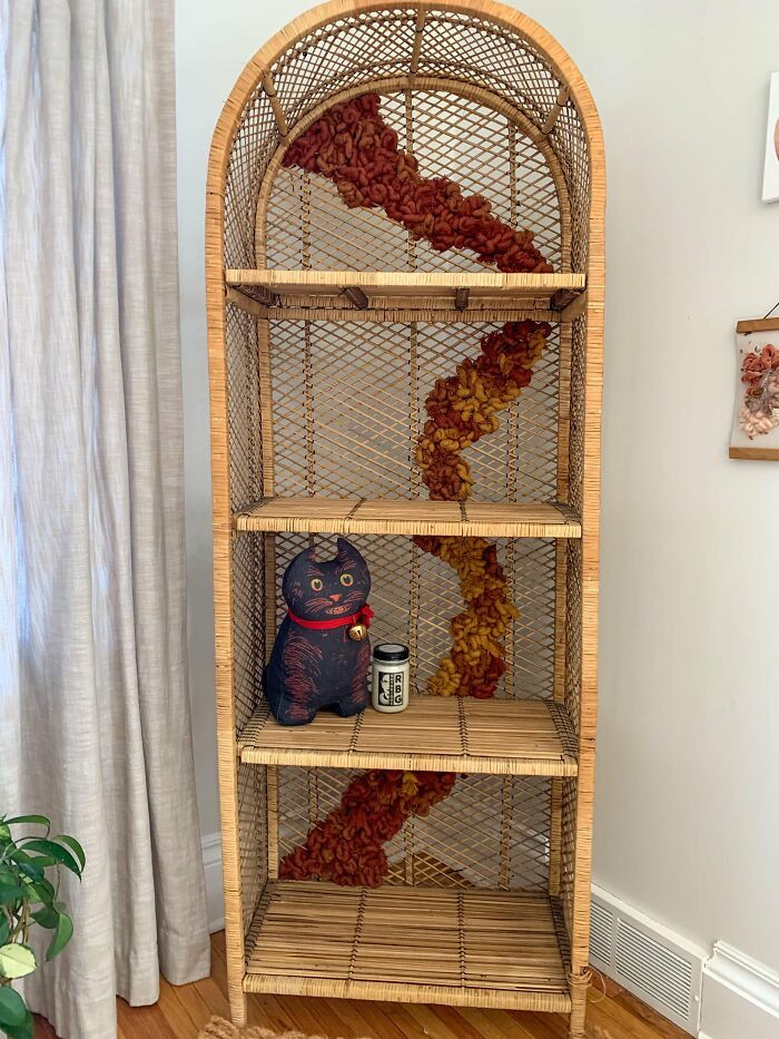 35. They discover discarded or damaged wicker furniture and skillfully weave over the damaged sections to breathe new life into it.