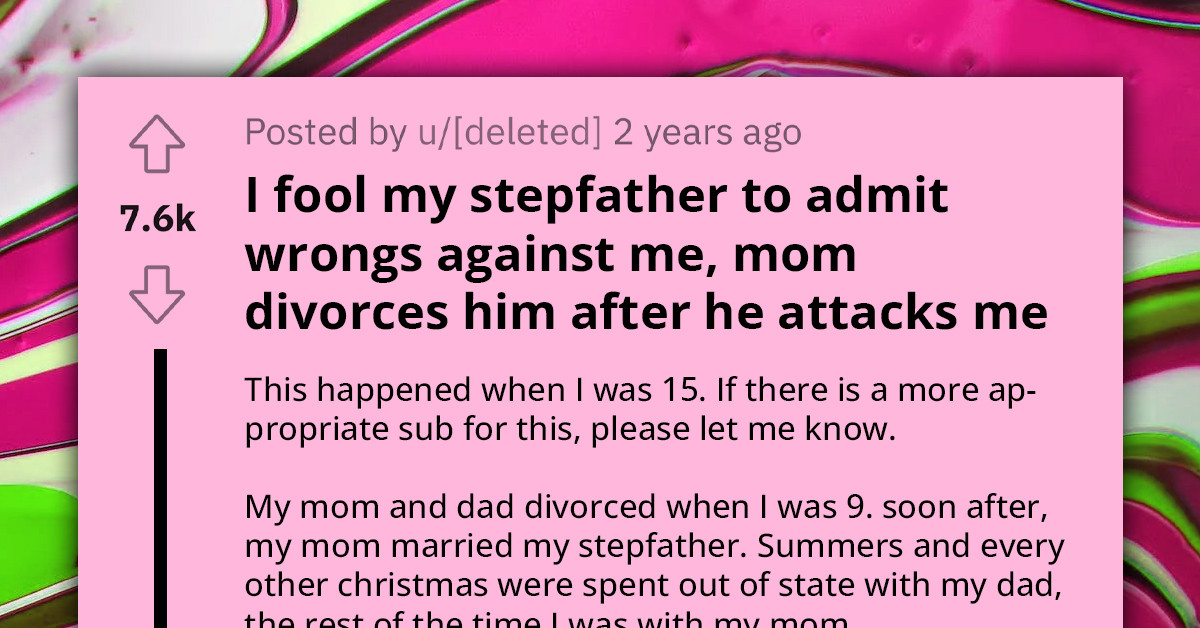 Teenager Fools Stepdad Into Admitting His Wrongs Against Her Biological Dad, Mom Divorces Him For Attacking Her