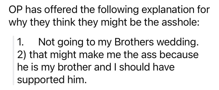 OP thinks she might be the a-hole in this scenario for the following reason: