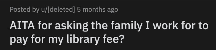 OP got back from her vacation. She tried to borrow something from the library but was informed about a $70 penalty for the materials the siblings borrowed but never returned.