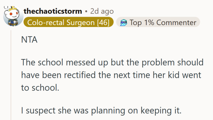 Four weeks to return a lunch box does raise questions — at that point, it’s practically a custody battle.