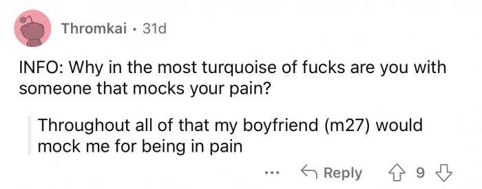 He most definitely crossed the line by behaving this way.