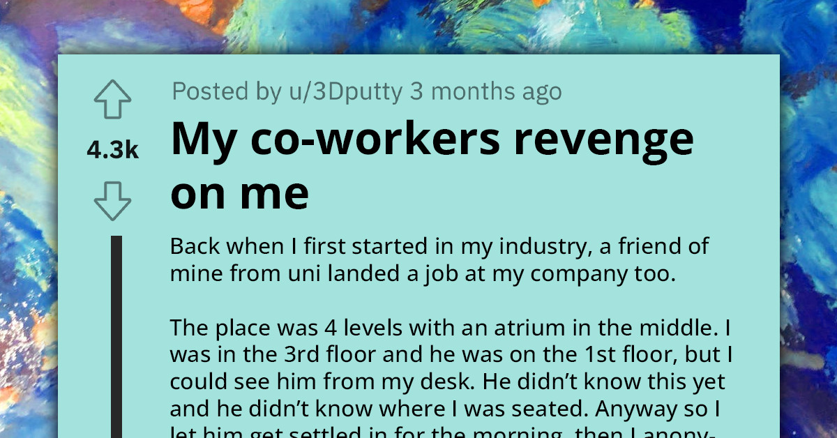 Man Pranks His Coworker At Work Not Knowing That His Petty Revenge Would Drive Him Nuts