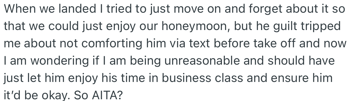 OP Tried Moving On After They Landed, but She Couldn’t Shake Off the Fact That She Ignored Him When He Needed Her Help