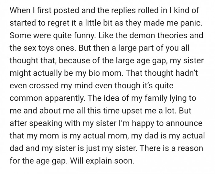 After revealing the discovery of the mysterious box, a lot of people came up with some disturbing theories. Thankfully, she came out to debunk all of them.