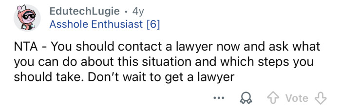 You should get a lawyer.
