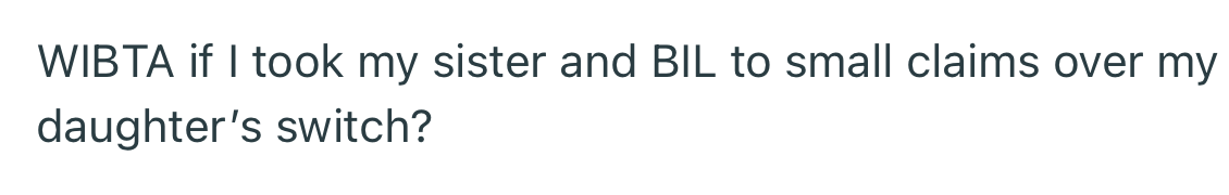 OP wants to settle this in a small claims court