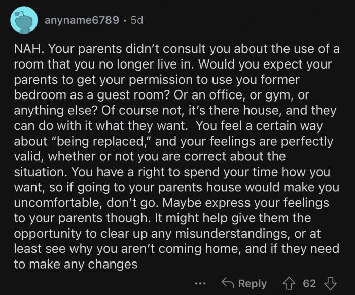 Op should give his parents the opportunity to clear up any misunderstandings.