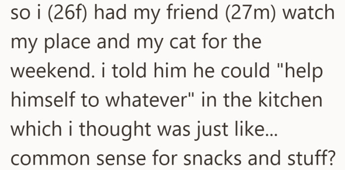 In her mind, the invitation covered snacks and basics, nothing rare or sentimental.