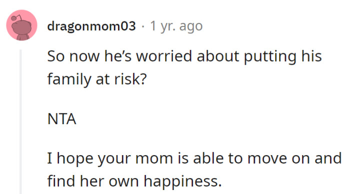 Worried about risks now? Should've thought about that before turning the family into a drama.