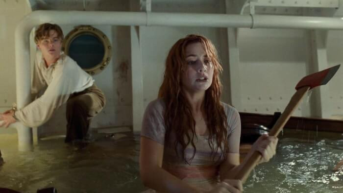 1. During the scene with the axe, Kate Winslet was trembling due to the extreme cold
