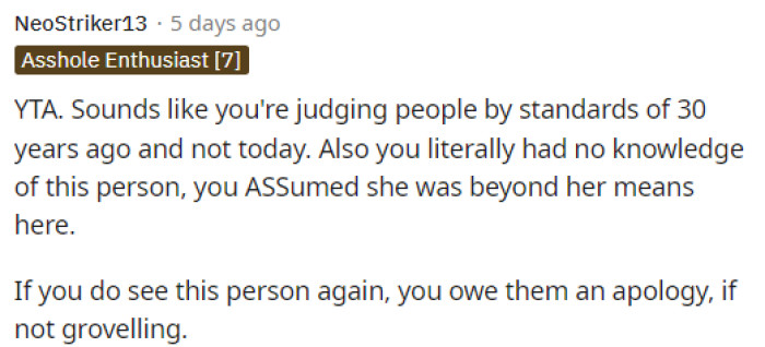 He definitely owes her an apology, and hopefully, he can dig himself out of the hole he got himself into.