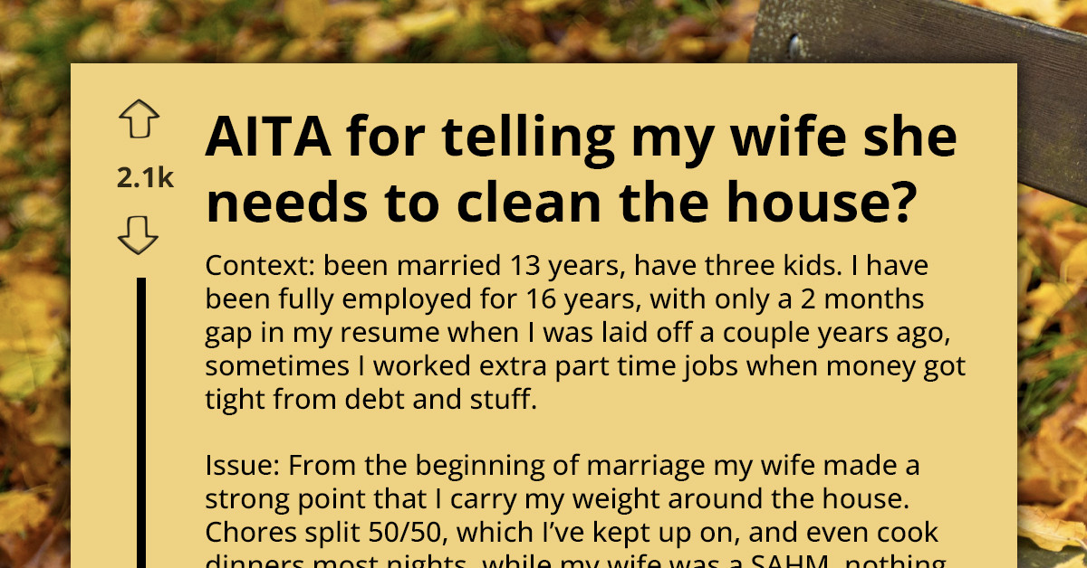 This Husband Called Out Wife For "Hiding From Being A Mom," Now She's Sleeping On The Couch