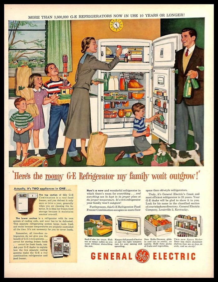 1952, General Electric Refrigerator