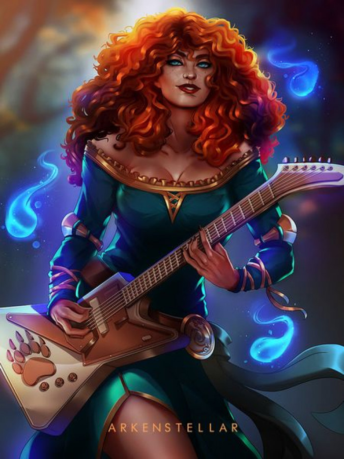 12. And finally, here we have the rock star guitar playing princess, Merida