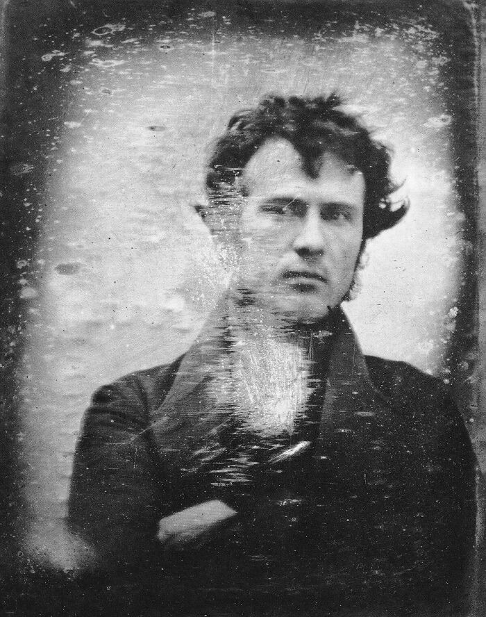 "Robert Cornelius, Takes The First Self Image In Front Of His Shop In Philadelphia (1839)"