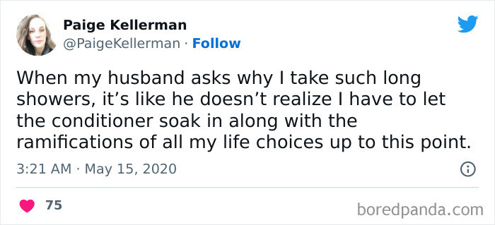 What happens in the shower.