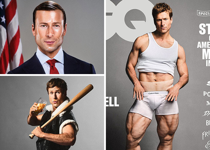 9. Glenn Powell’s GQ shoot vibes. Suave, stylish, and totally Halloween-ready