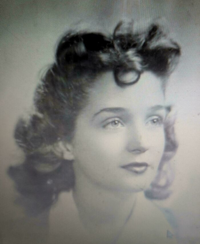 "My Mother In 1943, Age 17. Passed Last Month 9 Days Short Of 99"