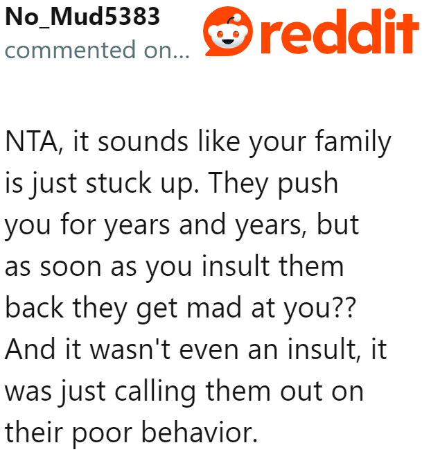 Keeping this kind of family in the OP's life wouldn't be healthy.