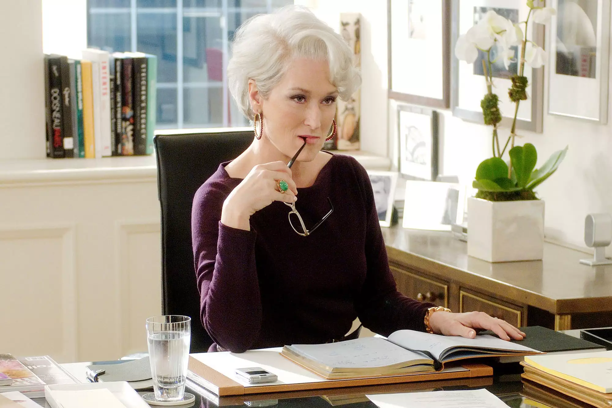 3. Miranda Priestly's office in the movie had a striking resemblance to the original high-powered fashion mogul's (Anna Wintour's) lair