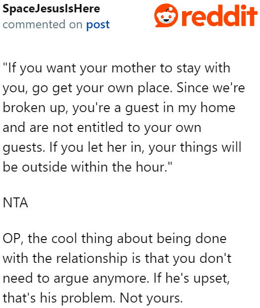 The OP shouldn't be bothered by how her ex feels anymore as they've already decided to part ways.