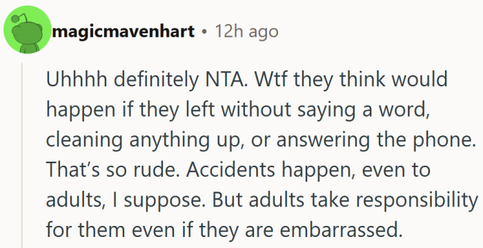 Embarrassment is temporary, but the smell—and the silence—lingered way too long.