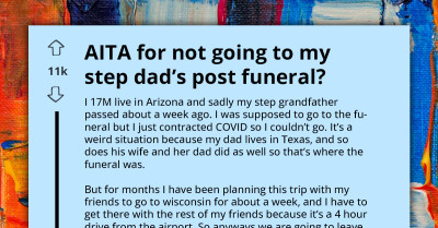 Teen Chooses Planned Trip Over Step-Grandfather's Post-Funeral Gathering, Dividing Family Opinions