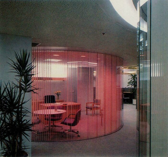 "Futuristic Interior Design Of A California Office, 1983. Image By Russell Abraham Architectural Photographers"